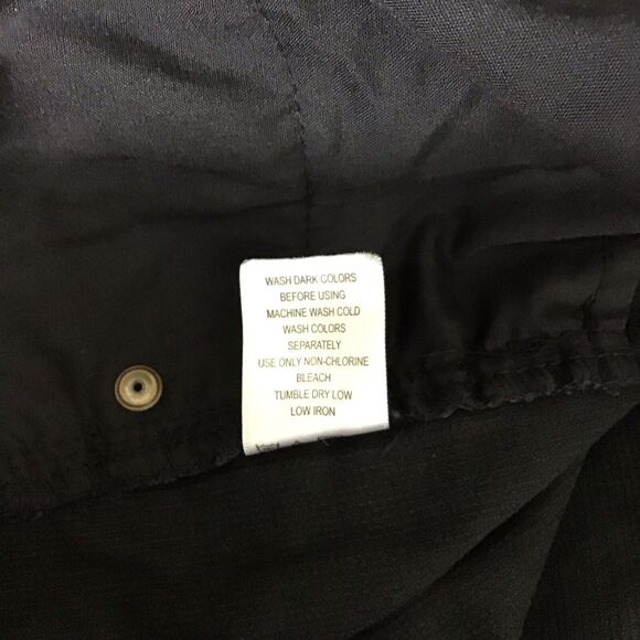 Woman Within Corduroy Black Pants Plus Size 18W Stretch Straight Leg Button Zip - Picture 6 of 8